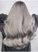 【.eer/ディア】艶髪ロング×シルバーグレージュ/担当：中山