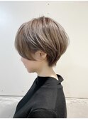 シルキーベージュ×ラフショート◎20代30代40代50代60代