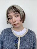 逆インナーカラーボブ