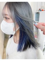 ボックスミコ(Box mico.)&nbsp;ブルーカラー×シルバー≪インナーカラー≫