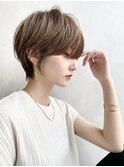 小顔補正立体カットショートボブショコラアッシュ20代30代40代