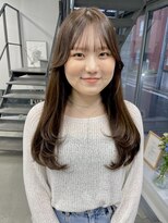 ヘアー アイス 御器所本店(HAIR ICI) 大人美人艶カラーベージュ小顔カット透明感レイヤーロング