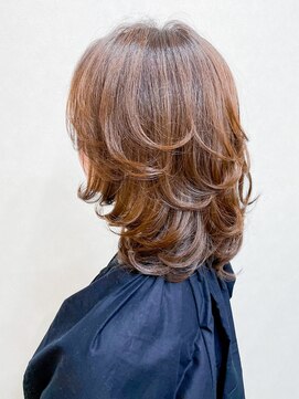 メッケ(MeKKe) ☆ミディアムレイヤー×ブロースタイル☆