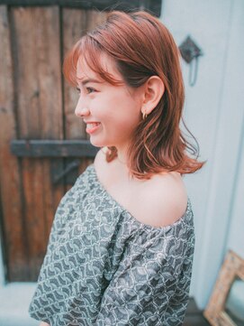 美容室クローバー 新小岩店(clover) オレンジヘア[新小岩駅/新小岩]