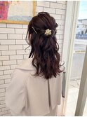 ＊THE  RIRE.  結婚式お呼ばれ×ハーフアップアレンジ＊