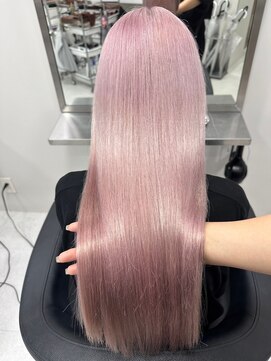 ベレーザシェルト(Beleza scelto) 6757ベビーピンク艶髪ハイトーンカラーホワイトピンクロング