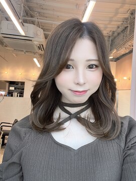 モアナ バイ ラナ 甚目寺店(MoanA BY LANA) 韓国風/透明感カラー/オリーブベージュ/前髪/小顔カット