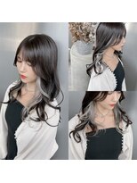 サイ アオヤマ(sai AOYAMA)&nbsp;インナーカラー/イヤリングカラー/韓国風ヘア/グレージュ