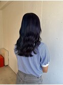 ブルーブラック20代30代40代ハイライトブリーチダブルカラー立川