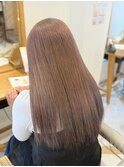 切りっぱなしボブ/ピンクブラウン/エアリーロング/美髪のススメ