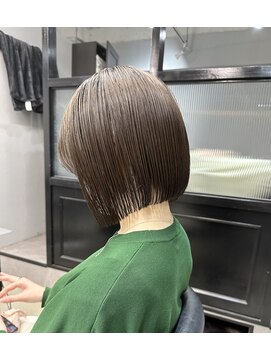 エトラ 渋谷店(etora) 切りっぱなしボブ 前髪 透明感カラー