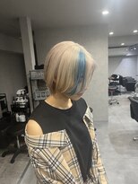 メイドバイスティーン(MADE BY STEEN) ホワイトベージュ×ブルー