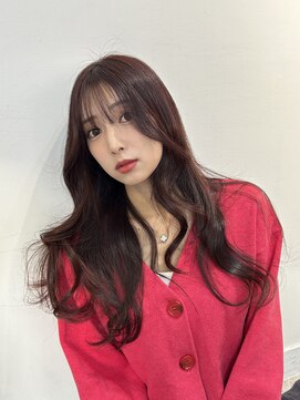 ブレンド 渋谷(BLend) グレージュマチルダボブインナーピンクベージュ 前髪