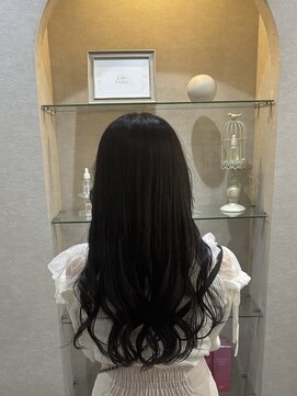 カラークチュール(Color Couture) 黒髪カタログ/ホブルフ/ネビージュ/小顔に見せるヘア/ワンレン