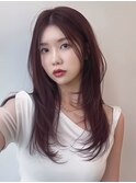 韓国ヘアー/ダブルカラー/ハイライト/イメチェン/エクステ/梅田