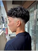 【大村指名】メンズカットスキンフェードパーマ