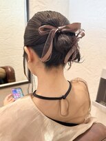 カモン(CAMON)&nbsp;タイトヘアセット×リボン