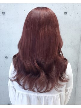 ディーヴァヘアーエズ(DIVA hair Eze) 大人可愛いピンクオレンジカラー韓国風ブリーチカラー◎