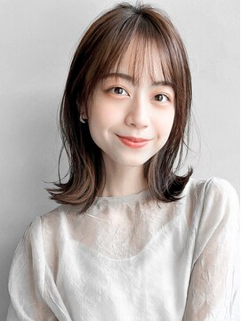 リヤン 表参道(lyann) エアリーカール大人ガーリー前髪ミディアムレイヤーカット