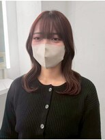 イロウ 山口どうもん店(IROW) 大人ガーリー/ミディアムレイヤー/グレージュ/ブリーチなし