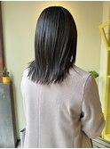 〈浅草 半個室〉ナチュラルストレートパーマ×グレージュ