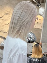 アクト 仙台店(ACT)&nbsp;ホワイトベージュホワイトカラーケアブリーチ