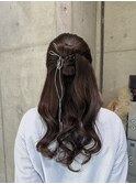 カチモリハーフアップ