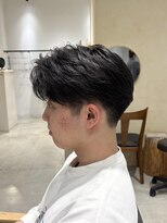 ビューバイネオリーブ 用賀店(Beau'r by neolive) サーフカール刈り上げセンターパートリバースセンターパート