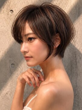 シー バイ ロンド 新宿(Sea by Lond) 【福島】アースカラー耳かけくびれヘアショートボブ新宿