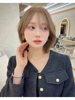 サンドナル 鹿児島天文館(sand NALU)&nbsp;ハッシュカット/グレージュ/デザインカラー[鹿児島天文館]