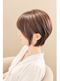 ボブ＋明るい白髪染め