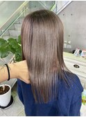 【シースルーカラー】ミルクティーグレージュ