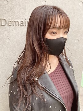 ドゥマン(Demain) 大人かわいいこなれミディ美髪ネビージュ小顔カットくびれヘア