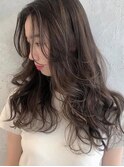 前髪かき上げイメチェンイヤリングカラーラベンダーカラーくびれ