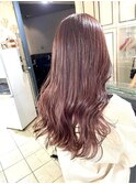 艶感たっぷり暖色系カラー◎ピンクラベンダーブリーチなし○sn