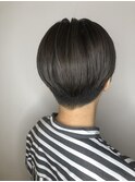 20代30代40代小顔ハンサムショートアッシュブルーブラック