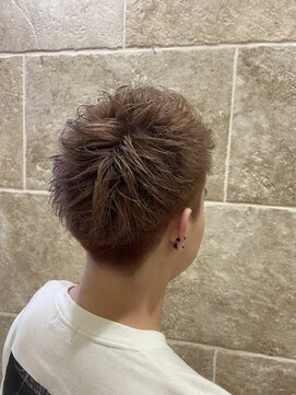 シャンティ 平岸店(Shanti) ○オレンジベージュ/刈り上げスタイル/ソフトモヒカン○菅野裕太