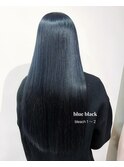色落ちも可愛いブルーブラック ブリーチ1~2