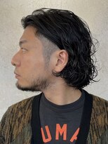 ビスクヘアデザイン(bisq hair design)&nbsp;パーマ　刈り上げ　2ブロック　マンバン　スパイラルパーマ