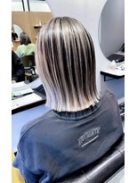 ヘアーラニッシュ 柏たなか店(hair Lanish)&nbsp;バレイヤージュ/20代30代/ミルクティーベージュ