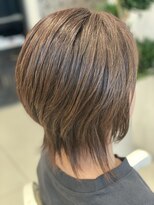 ヘアデザインロアール アリオ倉敷店(Hair Design Loire)&nbsp;大人ショートウルフ・白髪ぼかし・イエローベージュ