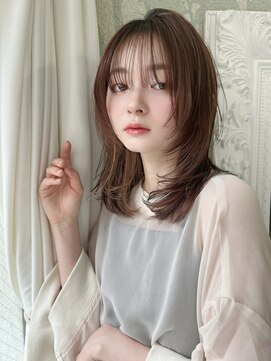 オブヘアー オモテサンドウ(Of HAIR OMOTESANDo) 顔まわりレイヤー/ミディアムレイヤー/ミディアムウルフ