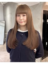 ローレン(LOREN)&nbsp;デザインカラー/レイヤーカット/ウェットヘア/オリーブベージュ