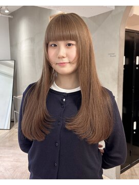 ローレン(LOREN) デザインカラー/レイヤーカット/ウェットヘア/オリーブベージュ