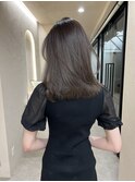 ダブルカラー外ハネボブインナーカラーハイライトケアブリーチ