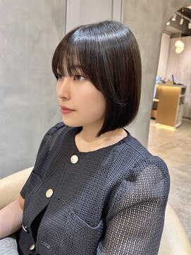 ロンド エスポワール 錦糸町(Lond espoir) ◯前髪イメチェンアンブレラカラーこなれミディ前下がりボブ