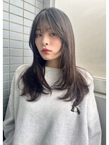 アンサム 経堂店(UNSOME)&nbsp;【経堂】顔まわりレイヤー/グレージュ/モノトーンベージュ