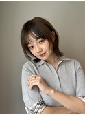 ☆ミディアムレイヤー/顔まわりカット/オージュアカラー