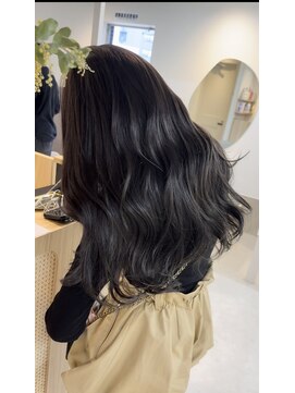 カラ フクオカ(Cara FUKUOKA) ダークグレージュ《★髪質改善うる艶水素カラー＋カット★》