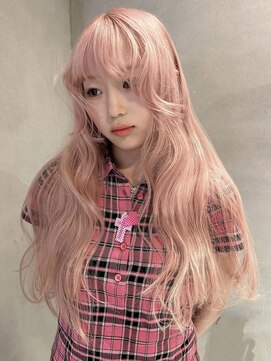 ペレ アネックス 大阪梅田茶屋町店(PELE ANNEX) くびれヘア/アプリコットオレンジ/夏のヘアアレンジ/梅田